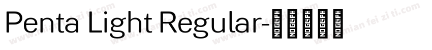 Penta Light Regular字体转换